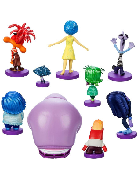 Juego de Figuras Inside Out 2 Disney Store - 9 Personajes