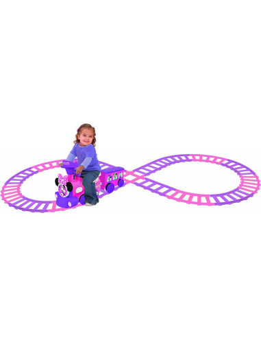 Tren Motorizado Minnie Kiddieland con Pista y Vagón
