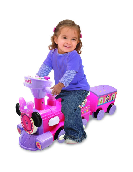 Tren Motorizado Minnie Kiddieland con Pista y Vagón