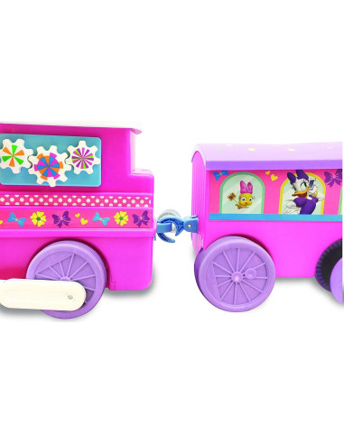 Tren Motorizado Minnie Kiddieland con Pista y Vagón