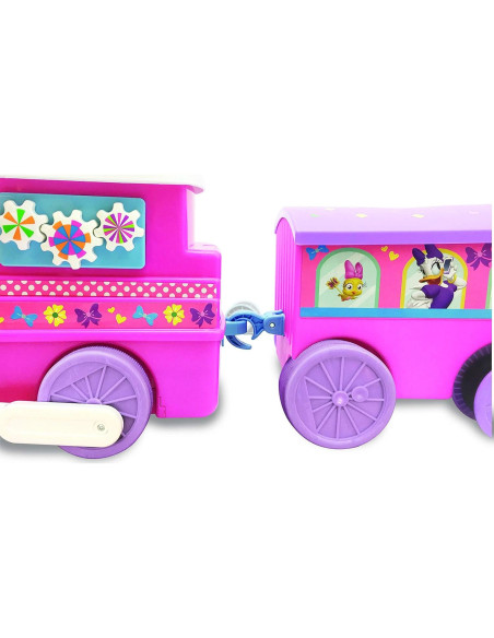 Tren Motorizado Minnie Kiddieland con Pista y Vagón