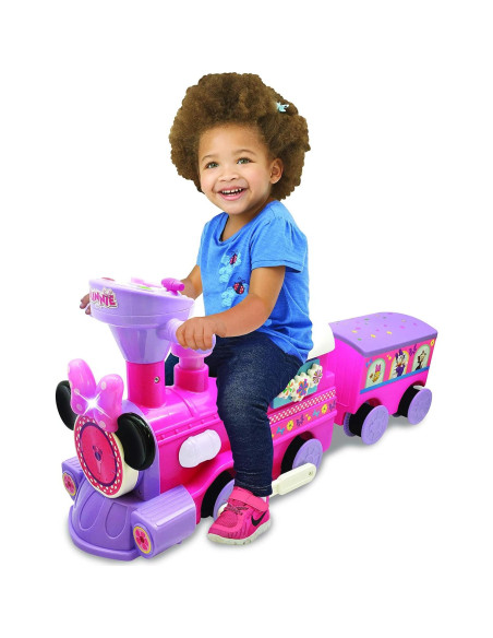 Tren Motorizado Minnie Kiddieland con Pista y Vagón