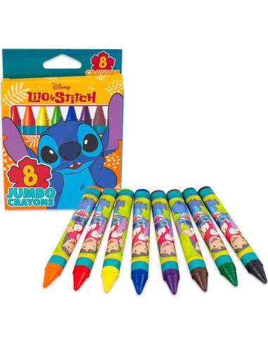 Crayones Jumbo Lilo y Stitch Disney - 24 Crayones Gruesos