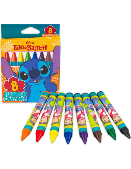 Crayones Jumbo Lilo y Stitch Disney - 24 Crayones Gruesos