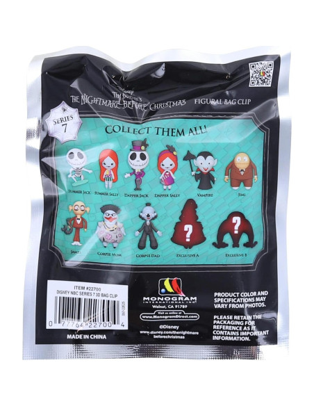 Clip de Bolsa Espuma 3D Disney La Pesadilla Antes de Navidad