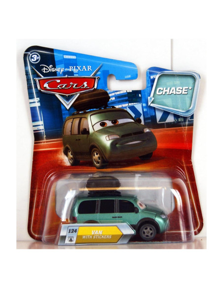 Coche de Metal Fundido Disney Pixar Cars 1:55 Furgoneta con Ojos