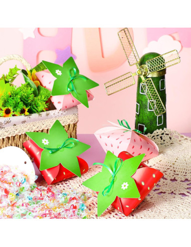 30 Cajas de Regalo Fresa Fuyoooo para Cumpleaños y Baby Shower