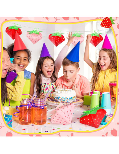 30 Cajas de Regalo Fresa Fuyoooo para Cumpleaños y Baby Shower