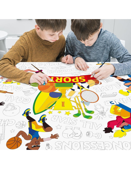 Póster para Colorear Deportivo Naozinebi 109x79 cm Póster para Colorear Deportivo Naozinebi 109x79 cm