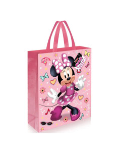 Bolsa de Tote de Plástico Disney Minnie Mouse 33x28 cm