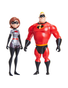 Figuras de Acción Disney Incredibles 2 Elastigirl y Mr. Incredible 2pk