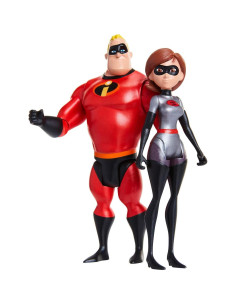Figuras de Acción Disney Incredibles 2 Elastigirl y Mr. Incredible 2pk 2