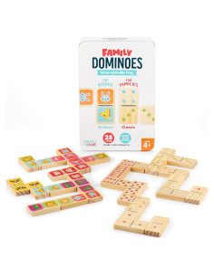 Juego de Dominó Doble Cara Chuckle & Roar - 28 Piezas de Madera