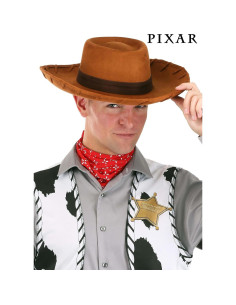 Sombrero de Vaquero Woody Deluxe Disney para Adultos - Ante Marrón 2