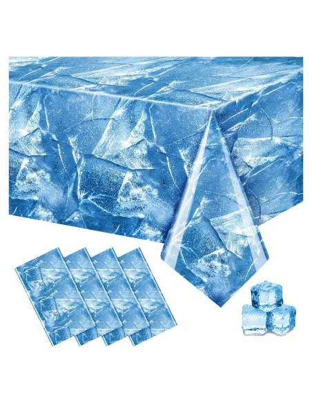 Mantel de Hielo FuWeave 4 Pcs 137 x 274 cm Decoración Fiesta