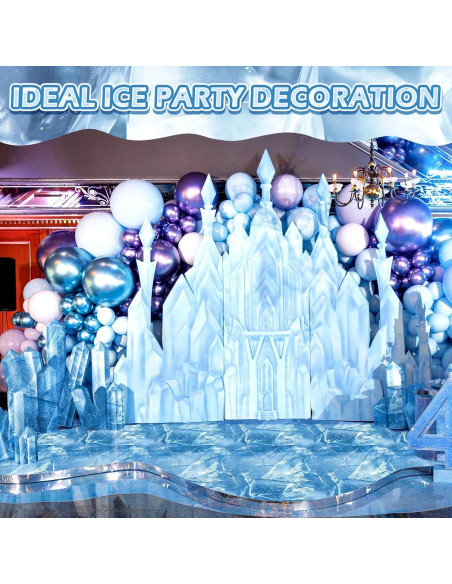 Mantel de Hielo FuWeave 4 Pcs 137 x 274 cm Decoración Fiesta