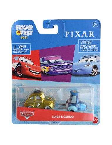 Figuras Disney Cars Pixar Fest Guigi & Guido Mattel
