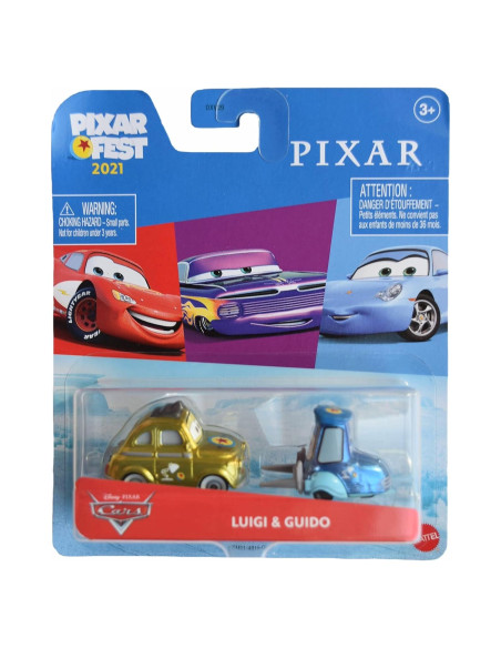 Figuras Disney Cars Pixar Fest Guigi & Guido Mattel