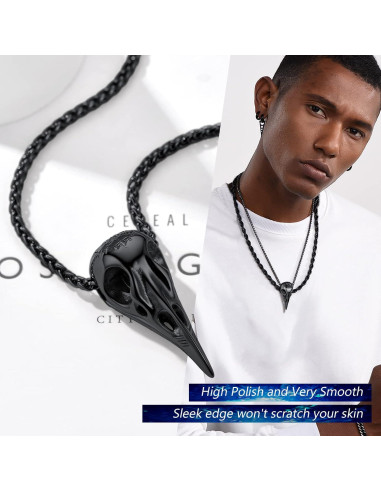 Collar Viking Prosteel 22" Acero Inoxidable Martillo Thor