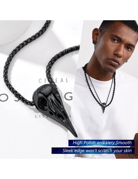 Collar Viking Prosteel 22" Acero Inoxidable Martillo Thor