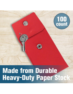 Sobres de Llave de Banco BankSupplies 100 Unidades 5.7x8.9cm 2