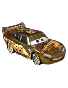 Rayo McQueen Dorado Die-Cast 1:55 Mattel - Vehículo Coleccionable