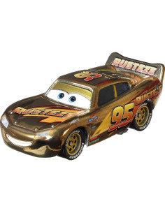 Rayo McQueen Dorado Die-Cast 1:55 Mattel - Vehículo Coleccionable 2