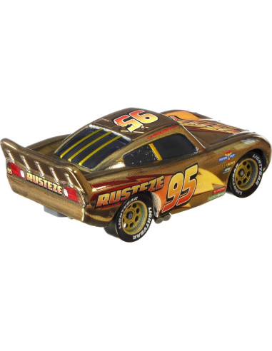 Rayo McQueen Dorado Die-Cast 1:55 Mattel - Vehículo Coleccionable