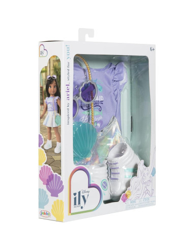 Paquete de Ropa de Muñeca Disney Ariel 20.96x5.46 cm