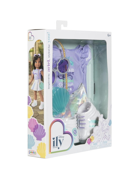 Paquete de Ropa de Muñeca Disney Ariel 20.96x5.46 cm