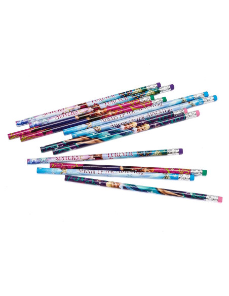 Lápices Disney Frozen Amscan - Paquete de 12 - 18.66 cm