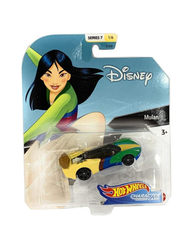 Coche de Personaje Hot Wheels Mulan 1:64 Mattel