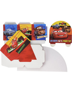 Decoración Centro de Caja de Favor Disney Cars para 8 Niños 2