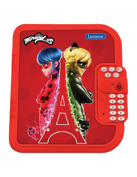 Diario Secreto Electrónico Lexibook Miraculous Rojo SD50MI