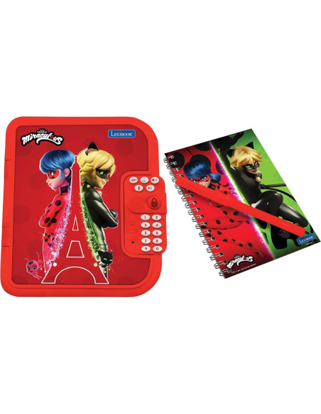 Diario Secreto Electrónico Lexibook Miraculous Rojo SD50MI