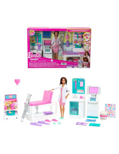 Juego de Clínica de Yeso Rápido Barbie con Muñeca 30 Accesorios