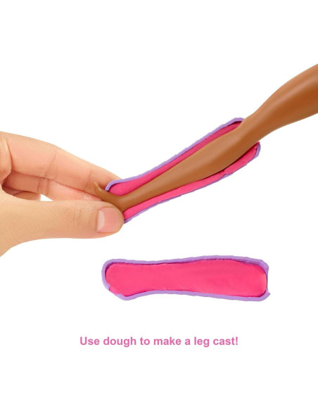 Juego de Clínica de Yeso Rápido Barbie con Muñeca 30 Accesorios