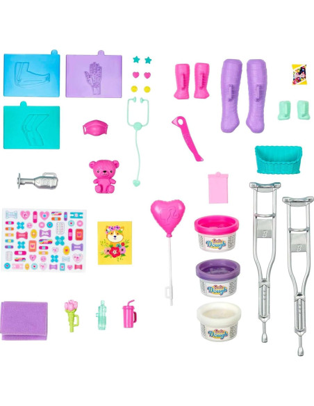 Juego de Clínica de Yeso Rápido Barbie con Muñeca 30 Accesorios