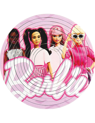 Rompecabezas 3D Spin Flip Barbie Chicas Glam 12 Anillos
