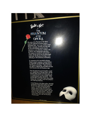 Muñecas Barbie y Ken Fantasma de la Ópera Ed. Limitada