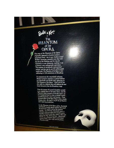 Muñecas Barbie y Ken Fantasma de la Ópera Ed. Limitada