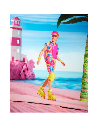 Muñeco Ken Barbie Traje Patinaje Retro 15x33x8 cm