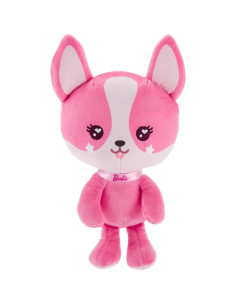 Peluche cachorro rosa Barbie 17.78 cm con collar brillante 2