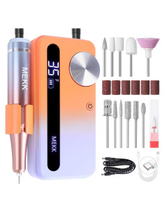 Taladro de Uñas Eléctrico MEKK 35000RPM con 12 Piezas