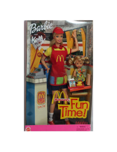 Set de Muñecas Barbie y Kelly McDonald's 2001 - Importación