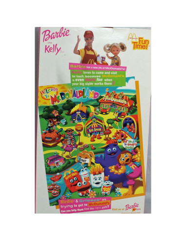 Set de Muñecas Barbie y Kelly McDonald's 2001 - Importación