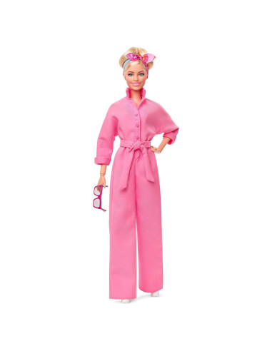 Muñeca Barbie en Mono Rosa - Mattel HRF29 - 32.4 cm