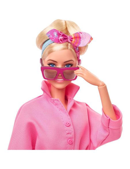 Muñeca Barbie en Mono Rosa - Mattel HRF29 - 32.4 cm