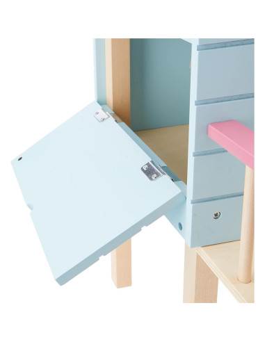 Casa de Árbol de Madera Lottie con Escalera y Tobogán