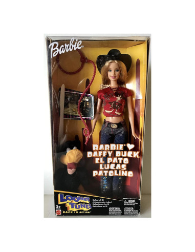 Muñeca Barbie Daffy Duck 6" Looney Tunes 2003 Edición Especial